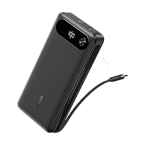 Anker Power Bank (20K, 87W, Built-In USB-C Cable)