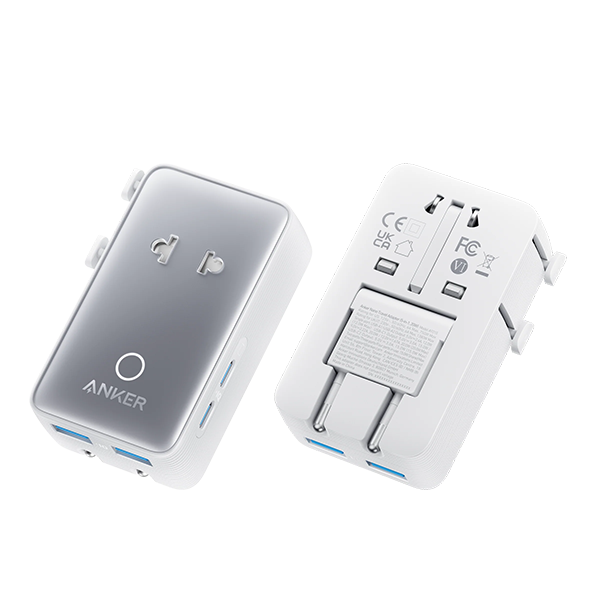 Anker Nano Travel Adapter (5-in-1, 20W, 1-Pack)